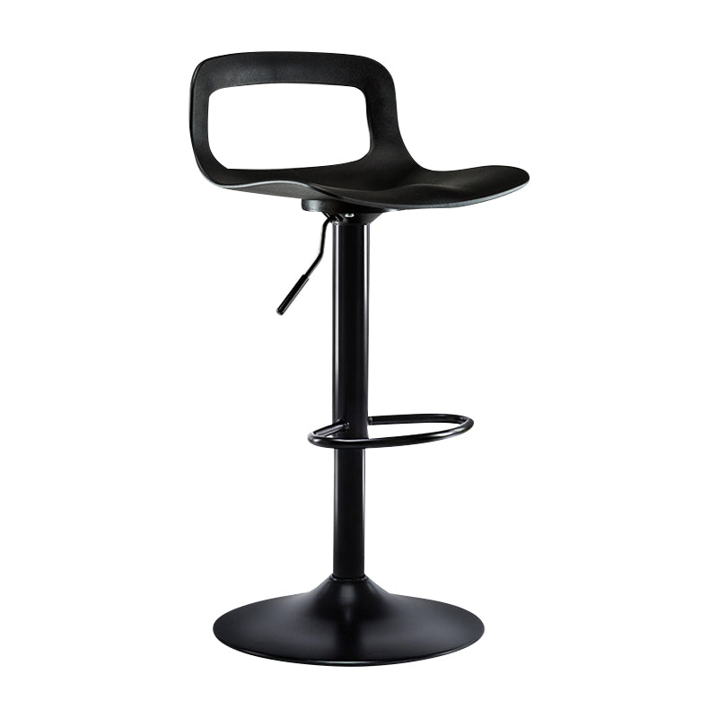 Modern Adjustable Swivel Bar Stool Low Back Plastic Bar and Counter Stool