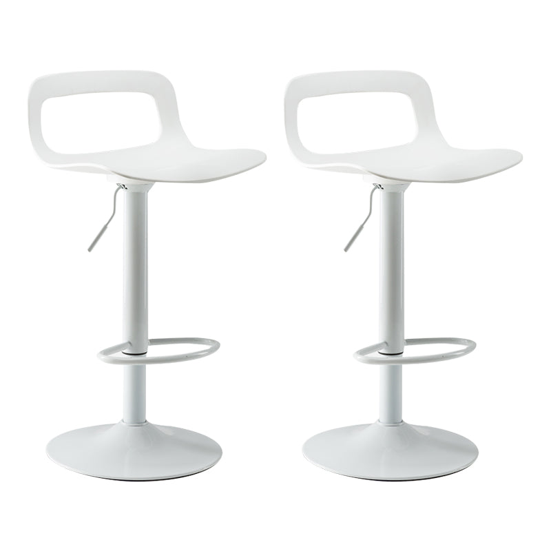 Modern Adjustable Swivel Bar Stool Low Back Plastic Bar and Counter Stool