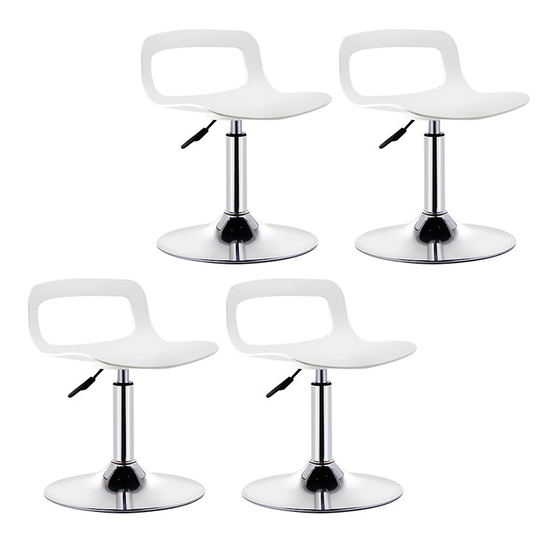 Modern Adjustable Swivel Bar Stool Low Back Plastic Bar and Counter Stool