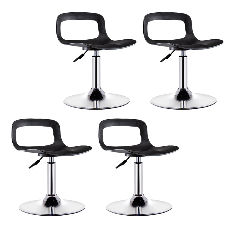 Modern Adjustable Swivel Bar Stool Low Back Plastic Bar and Counter Stool