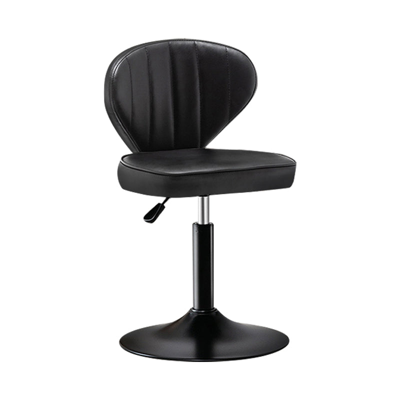 Taburete de bar de acero con respaldo moderno, taburete elevable con cojín de cuero