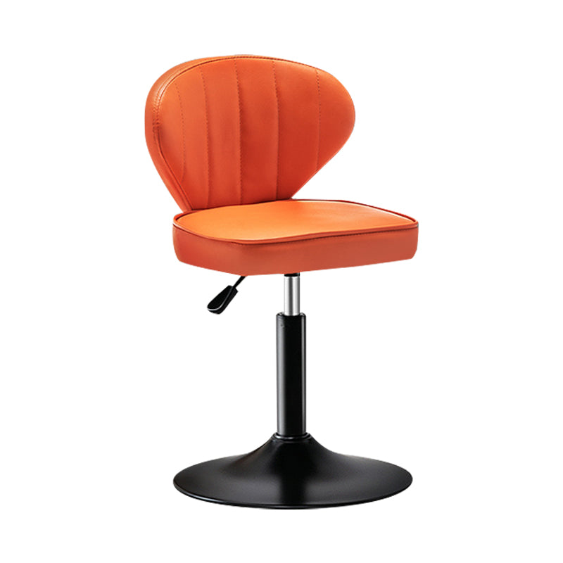 Taburete de bar de acero con respaldo moderno, taburete elevable con cojín de cuero