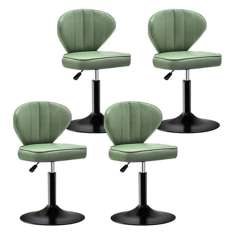 Taburete de bar de acero con respaldo moderno, taburete elevable con cojín de cuero