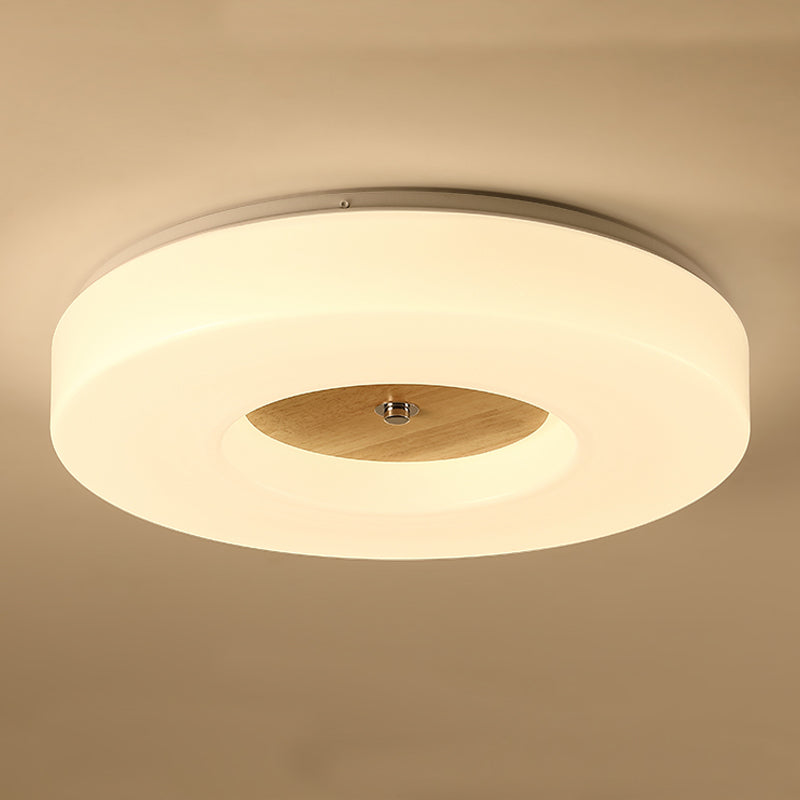 Luz de techo de madera para techo de luz moderna 1 Accesorios de luz de techo de descarga de luz en Brown