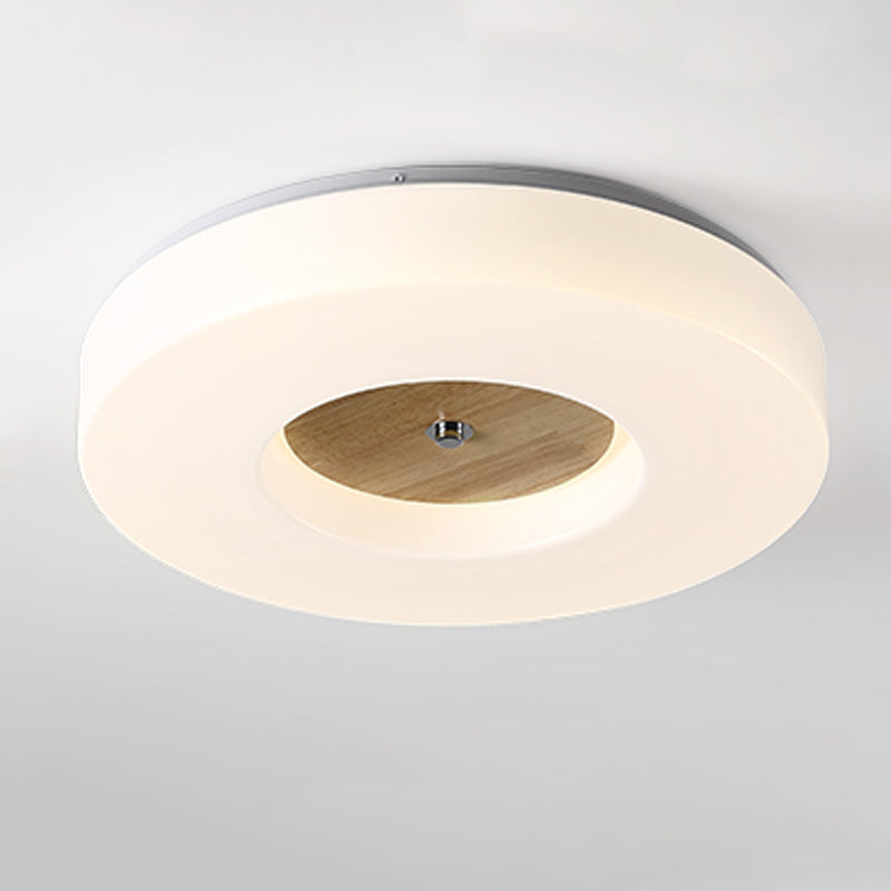 Luz de techo de madera para techo de luz moderna 1 Accesorios de luz de techo de descarga de luz en Brown