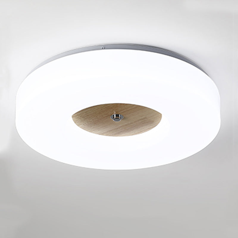 Luz de techo de madera para techo de luz moderna 1 Accesorios de luz de techo de descarga de luz en Brown