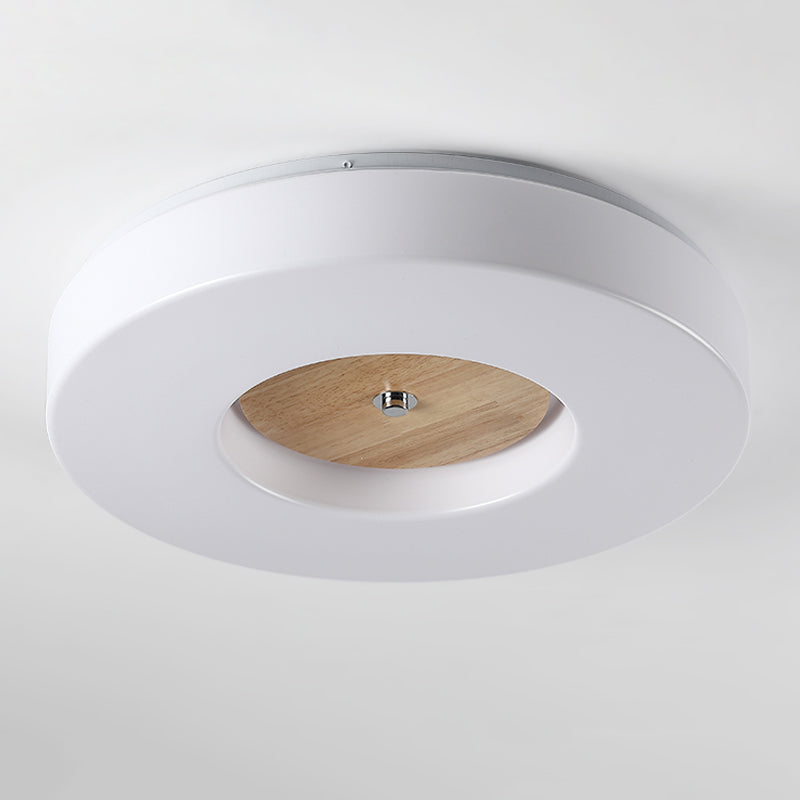 Luz de techo de madera para techo de luz moderna 1 Accesorios de luz de techo de descarga de luz en Brown