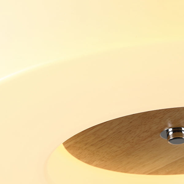 Luz de techo de madera para techo de luz moderna 1 Accesorios de luz de techo de descarga de luz en Brown