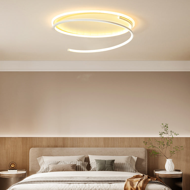Lineare Form Deckenbefestigungen Moderne Stil Metall 2 Light Deckenbefestigungen Montiert