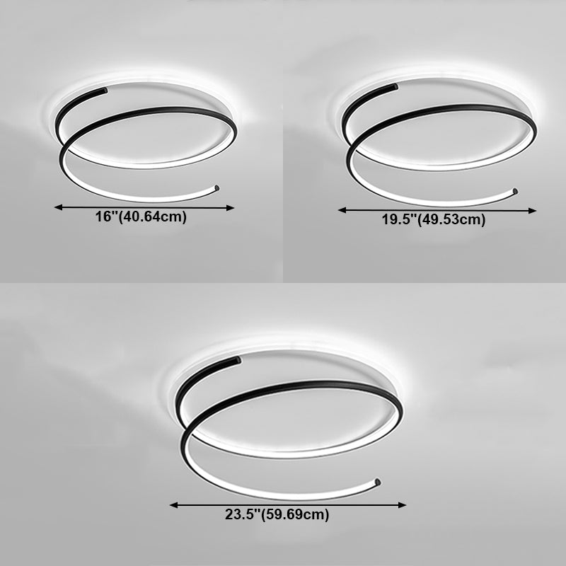 Lineare Form Deckenbefestigungen Moderne Stil Metall 2 Light Deckenbefestigungen Montiert