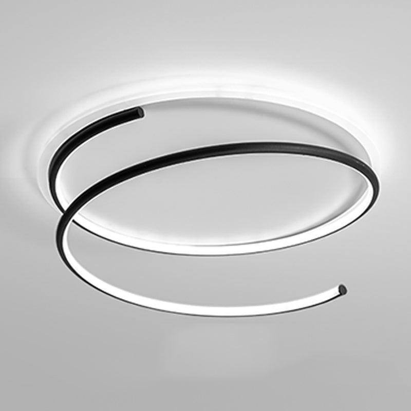 Lineare Form Deckenbefestigungen Moderne Stil Metall 2 Light Deckenbefestigungen Montiert