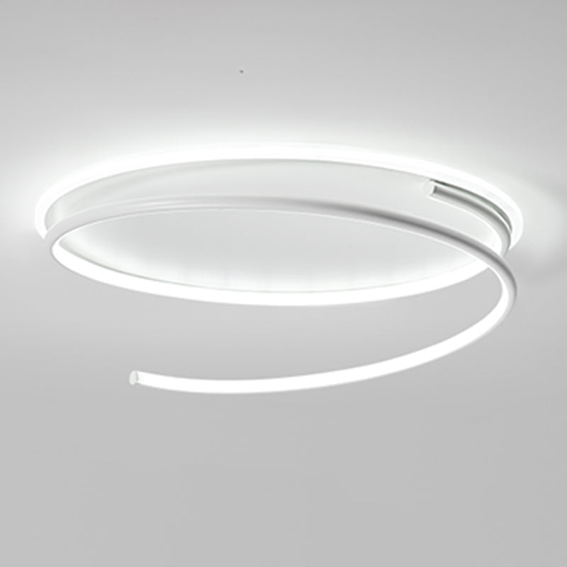 Lineare Form Deckenbefestigungen Moderne Stil Metall 2 Light Deckenbefestigungen Montiert