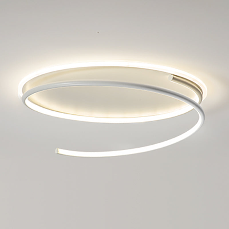 Lineare Form Deckenbefestigungen Moderne Stil Metall 2 Light Deckenbefestigungen Montiert