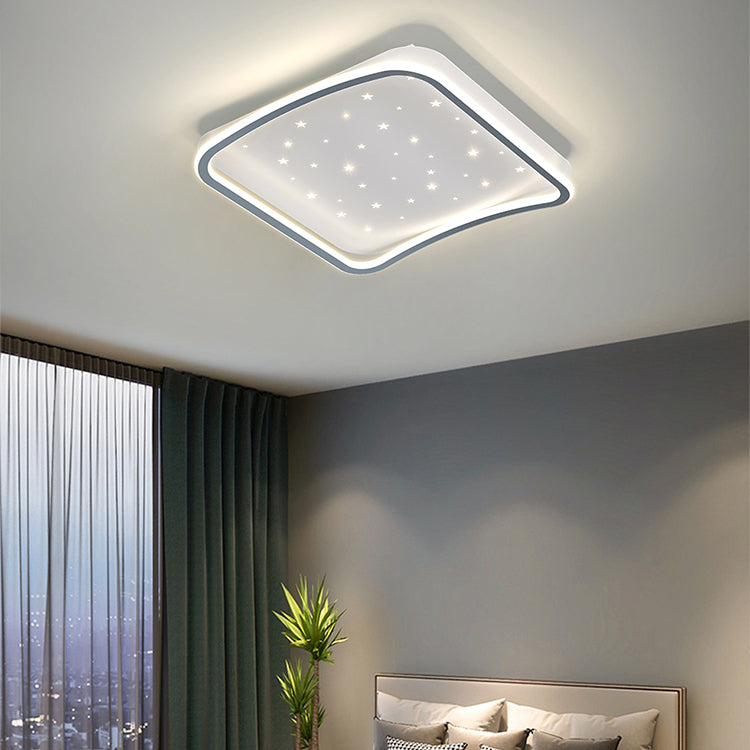 Geometrie Form LED Deckenleuchte Moderne Aluminium 1 Light Flush Mount für Halle