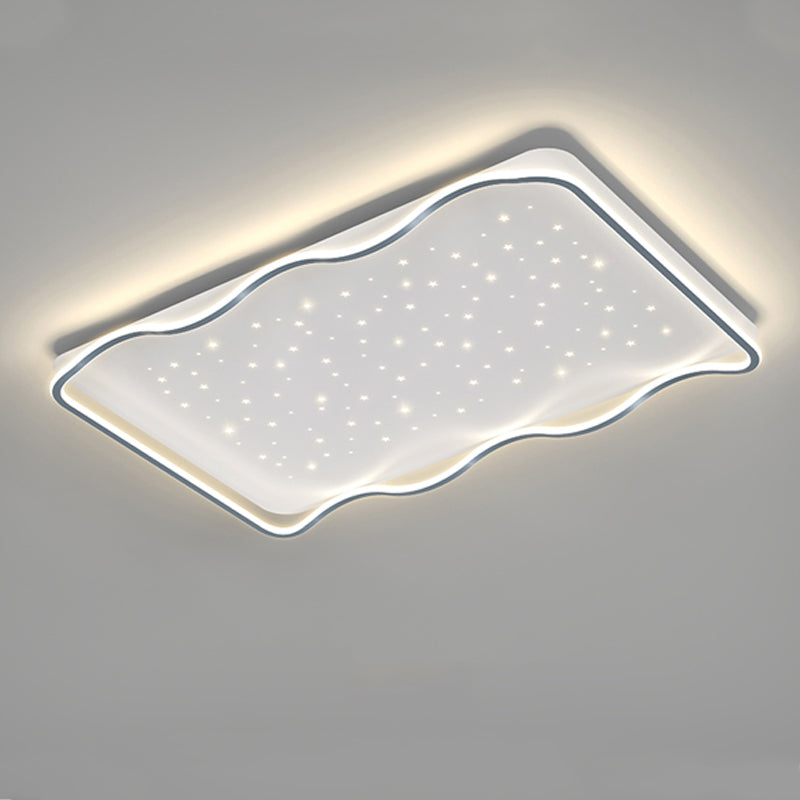 Geometrie Form LED Deckenleuchte Moderne Aluminium 1 Light Flush Mount für Halle