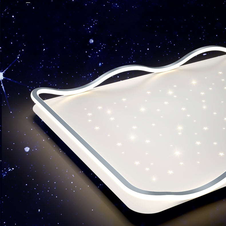 Geometrie Form LED Deckenleuchte Moderne Aluminium 1 Light Flush Mount für Halle