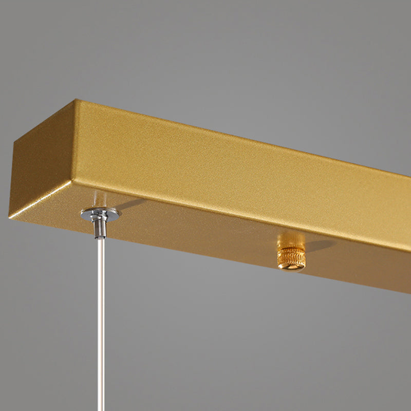 Luces de la isla de forma lineal Luces de estilo contemporáneo 3 accesorios de iluminación colgante de luz