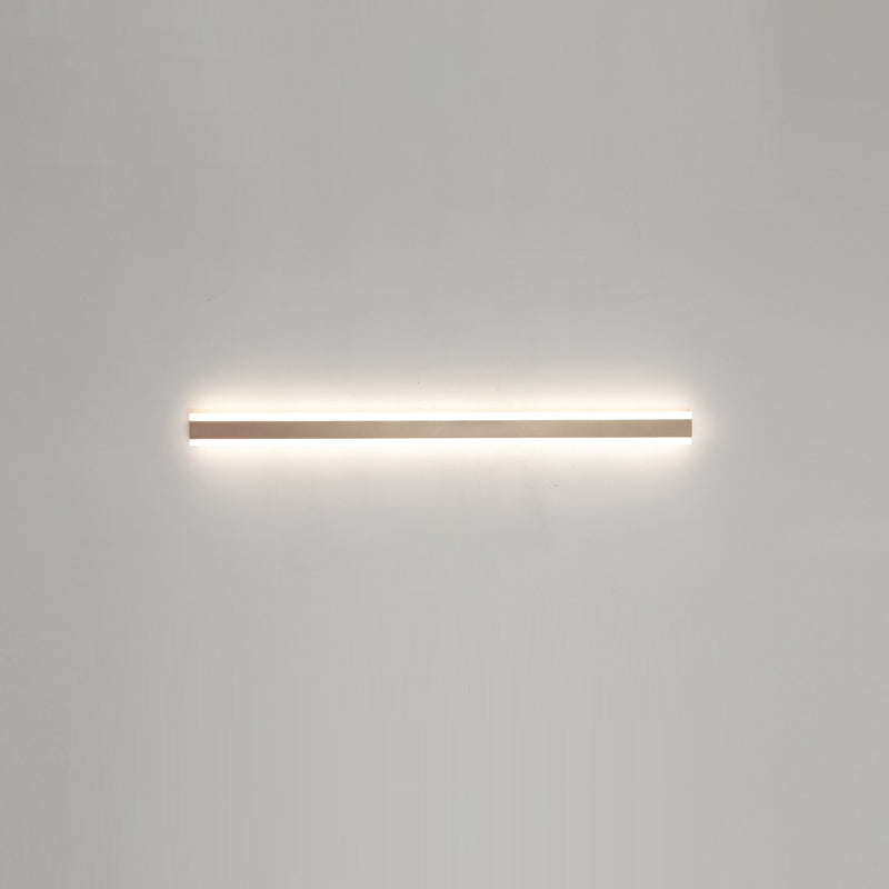 Linearer Schatten Metall Wandleuchte moderne Stil 1 Lichtwandhalterung Beleuchtung in Gold