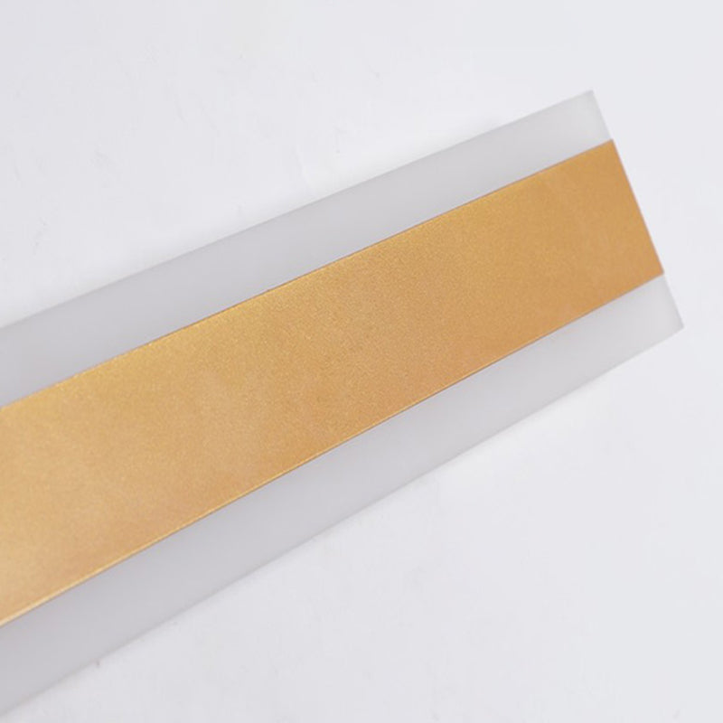 Linearer Schatten Metall Wandleuchte moderne Stil 1 Lichtwandhalterung Beleuchtung in Gold