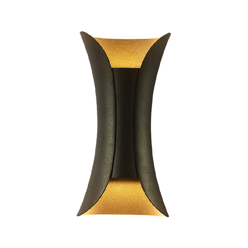 Metal Curved Lights Lights Modern Style 2 Lights Wall Washer Sconce