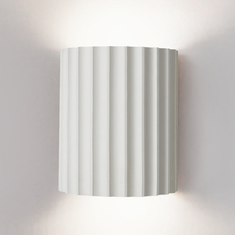 Medio cilindro Maledro de metal mata moderna macarons nórdicos 2 luces luz de pared montado en la pared