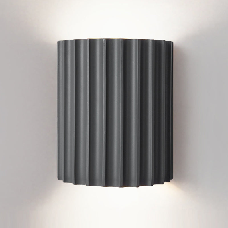 Medio cilindro Maledro de metal mata moderna macarons nórdicos 2 luces luz de pared montado en la pared