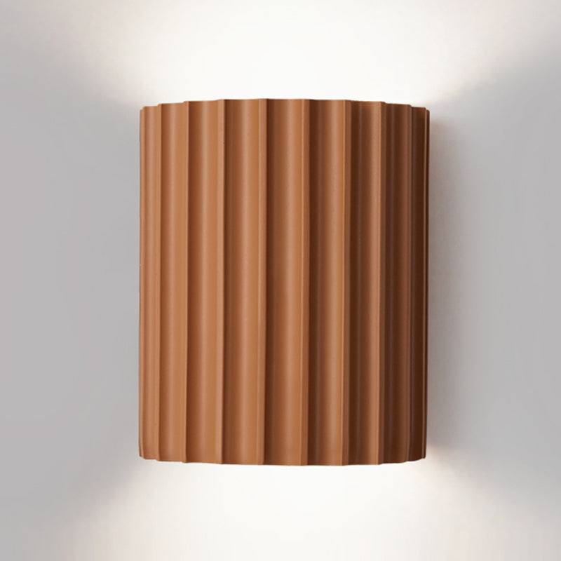 Medio cilindro Maledro de metal mata moderna macarons nórdicos 2 luces luz de pared montado en la pared