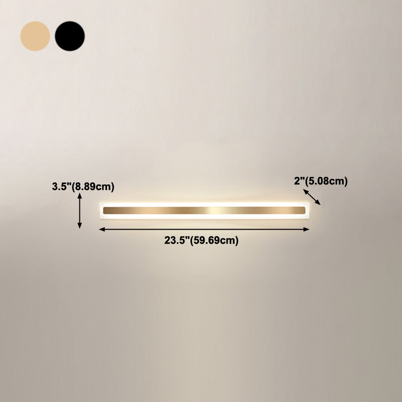Linearer Schatten Metall Wandleuchter moderner Stil 1- Lichtwandhalterung Beleuchtung