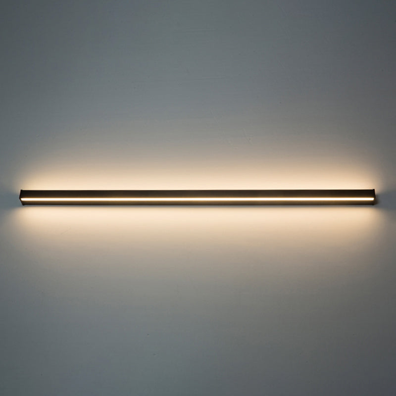 Sombra lineal Medina de metal Diconce moderno Montaje de montaje de pared de luz simple en negro