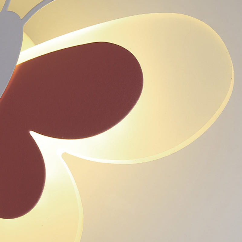 Occompa unica sfumatura in metallo sconce kid in stile 1 luce montata a parete