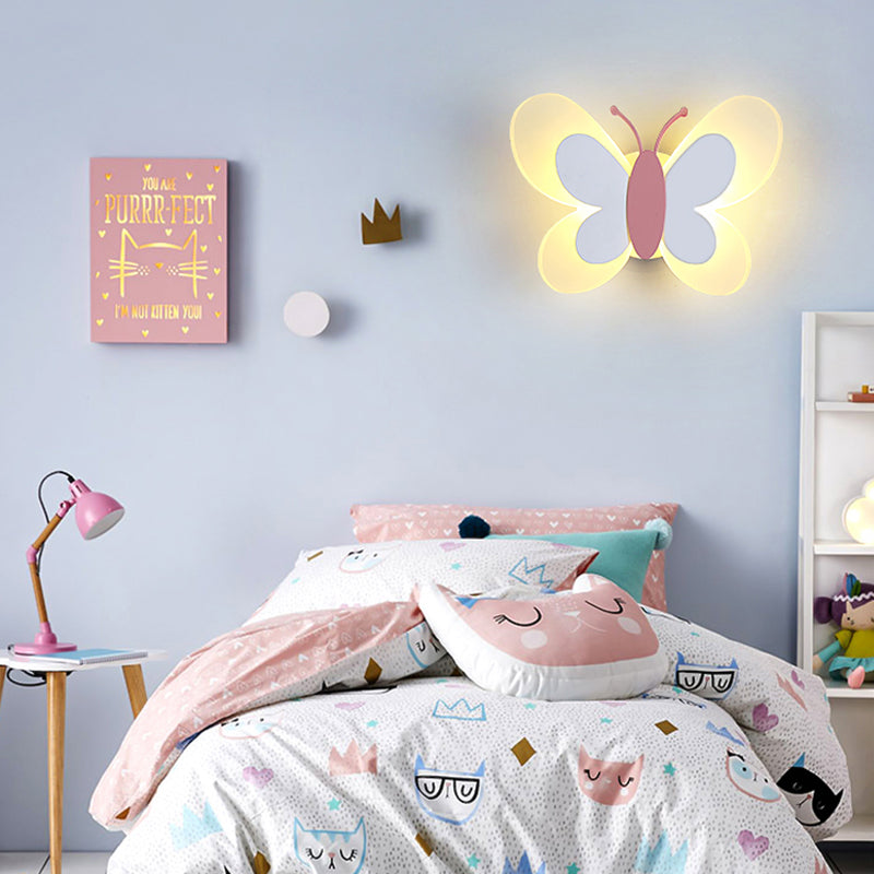 Occompa unica sfumatura in metallo sconce kid in stile 1 luce montata a parete