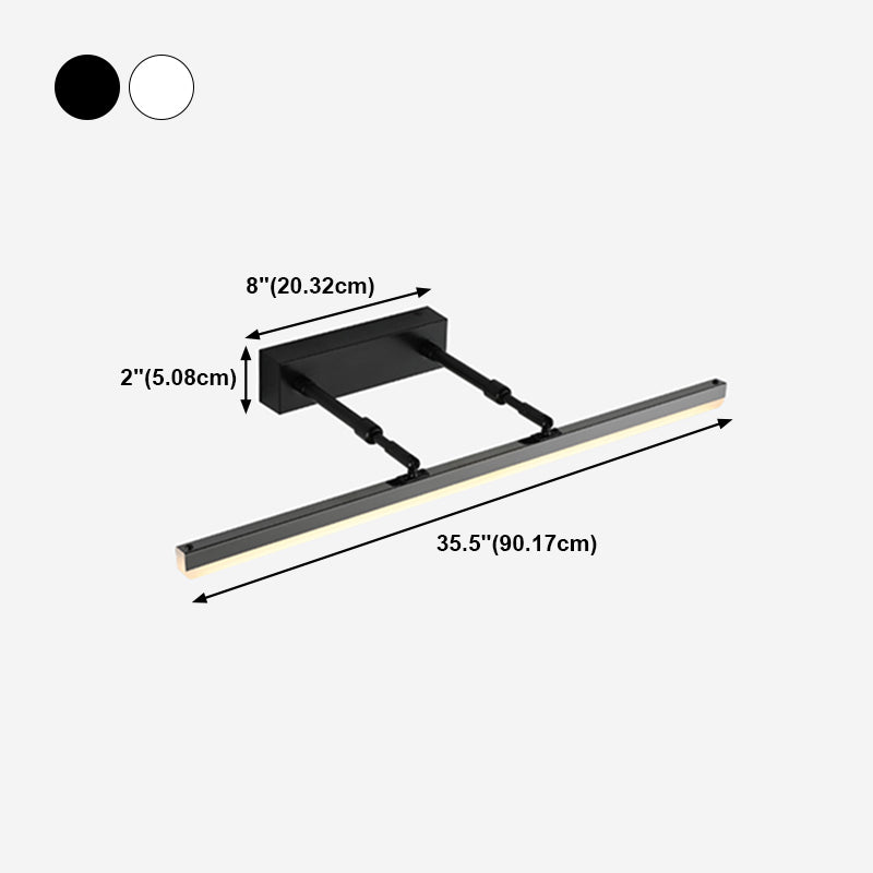 Modern Tube Vanity Lighting Fixtures Metal 1 Light Vanity Wall Sconce