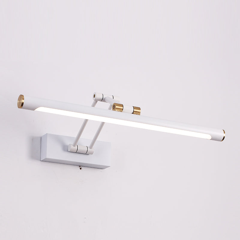 Distonidad de pared lineal de metal moderno 1 accesorio de iluminación de pared de espejo de luz