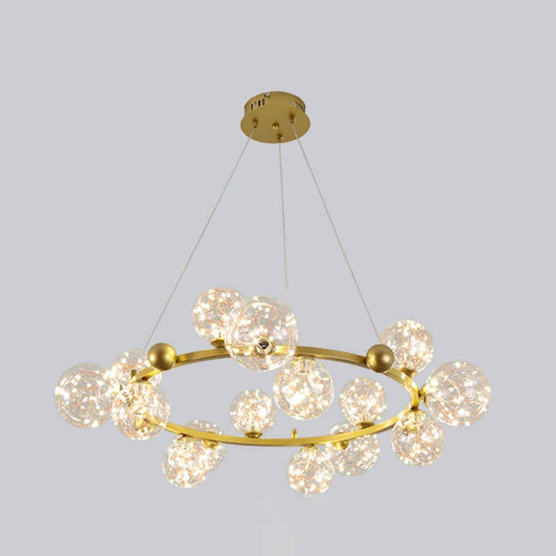 Moderne Kugel Kronleuchter Lichter Glas Kronleuchter Anhänger Licht für Wohnzimmer