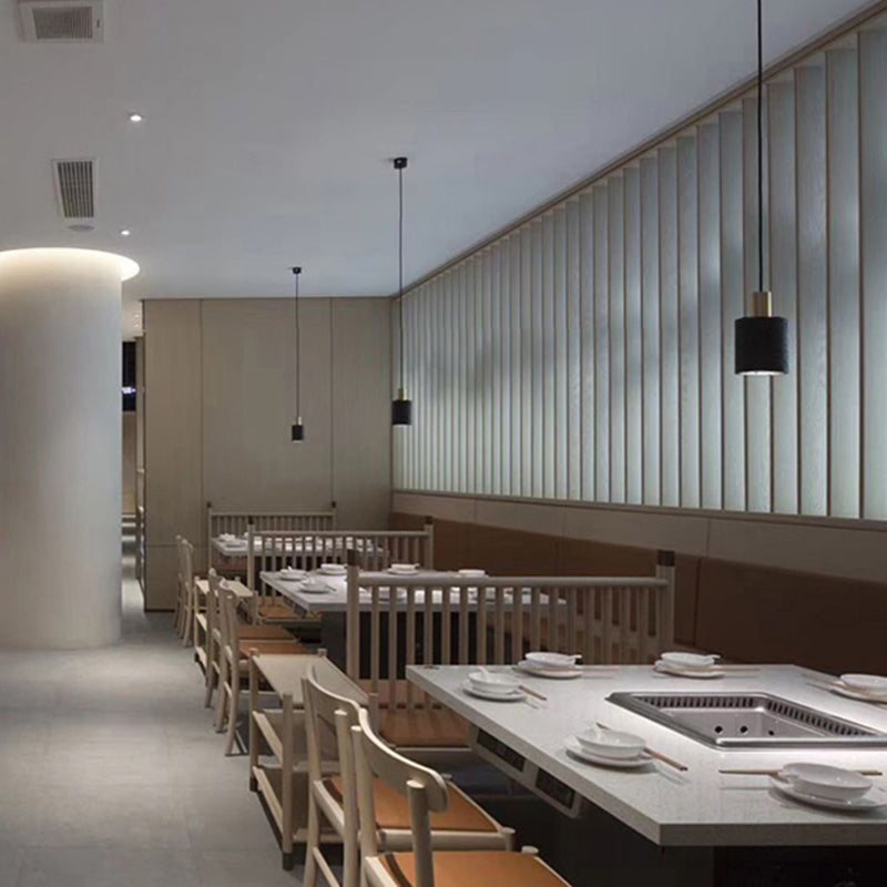 1 leichte Marmorheizen helle moderne Zylinderhängelampe für Wohnzimmer