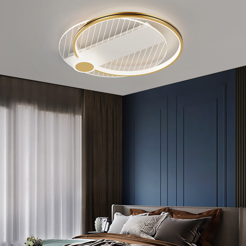 Geometrical Flush Mount Ceiling Lamp Metal Modern LED Ceiling Light Fixture for Bedroom