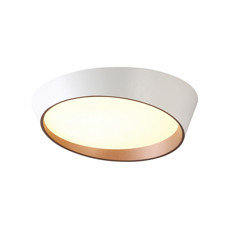 Plafonnier rond encastré en métal de style nordique