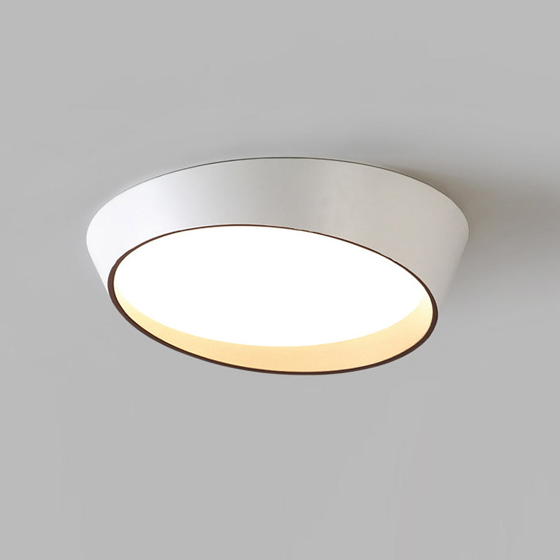 Plafonnier rond encastré en métal de style nordique