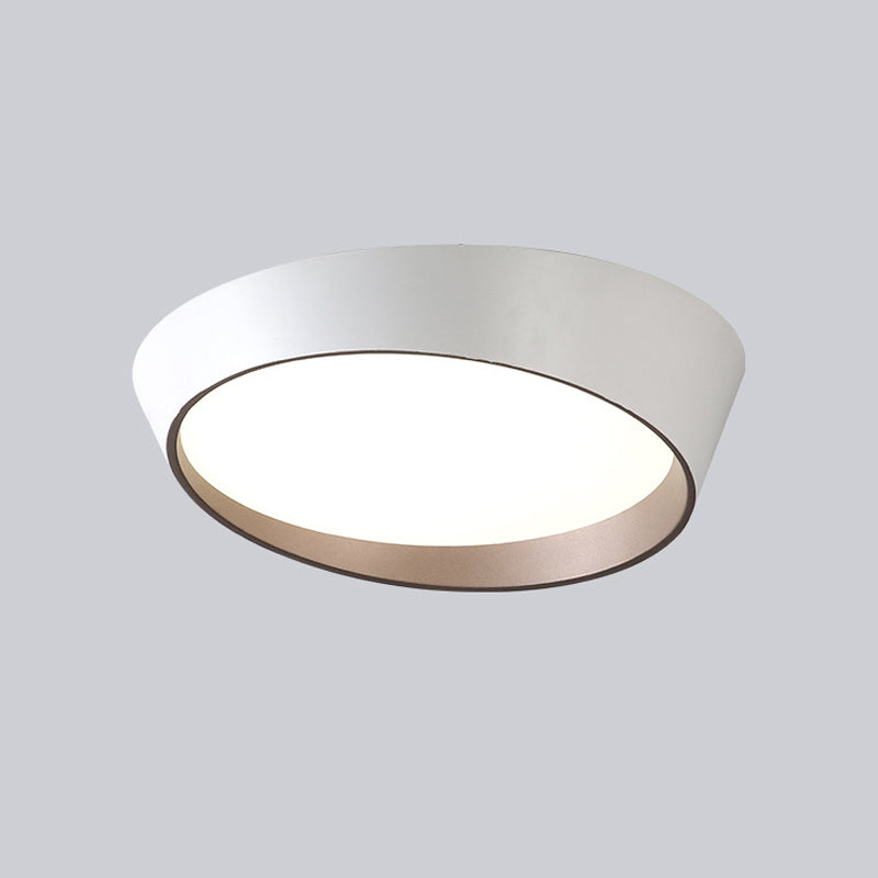 Plafonnier rond encastré en métal de style nordique