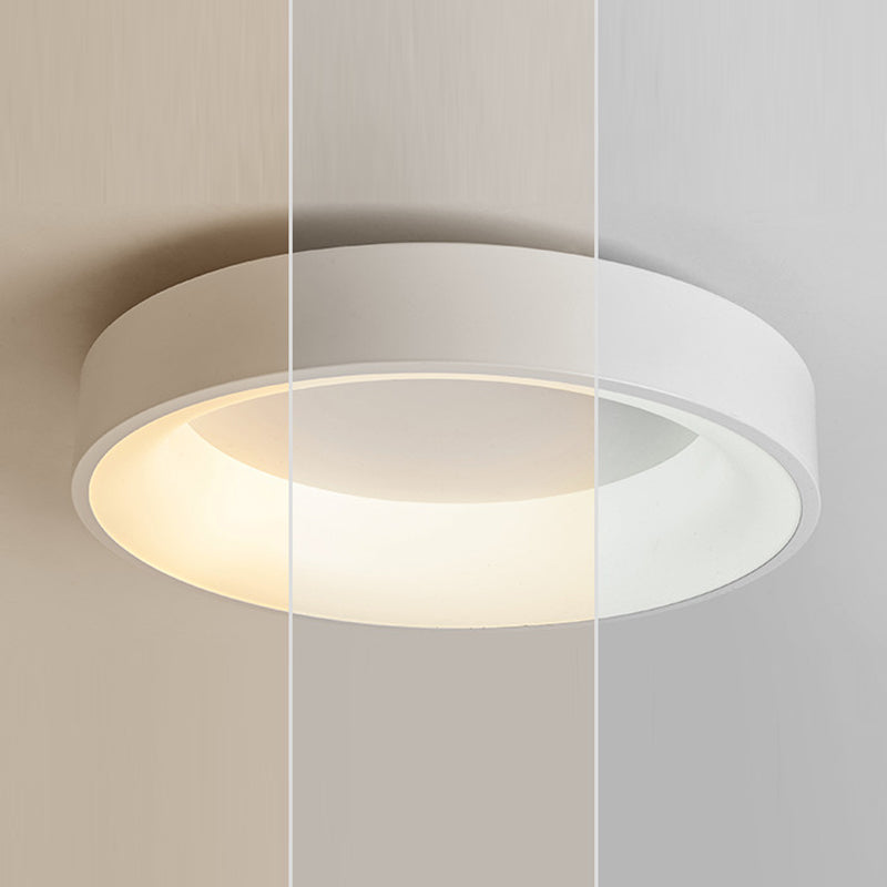 Metal Circle Ceiling Lighting Simplicity LED Flush Mount Ceiling Light Fixture