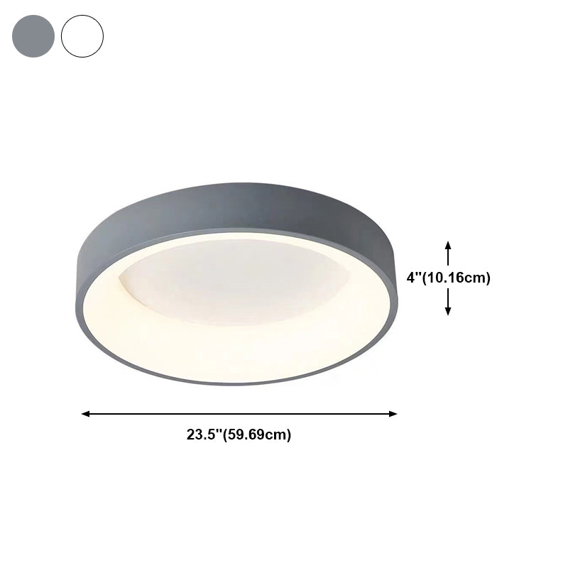 Metal Circle Ceiling Lighting Simplicity LED Flush Mount Ceiling Light Fixture