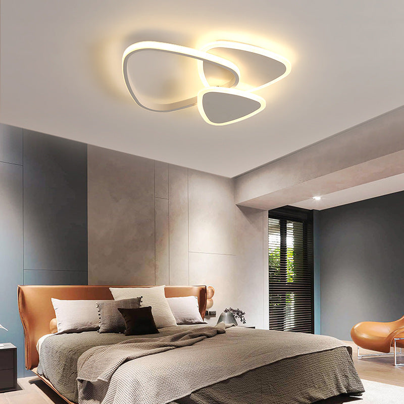 Nordic Triangle Ceiling Mount Light Fixture Metal LED Ceiling Lamp for Bedroom