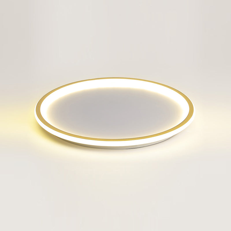 Modern Circle Ceiling Lighting Metal LED Ceiling Mount Light Fixture for Bedroom