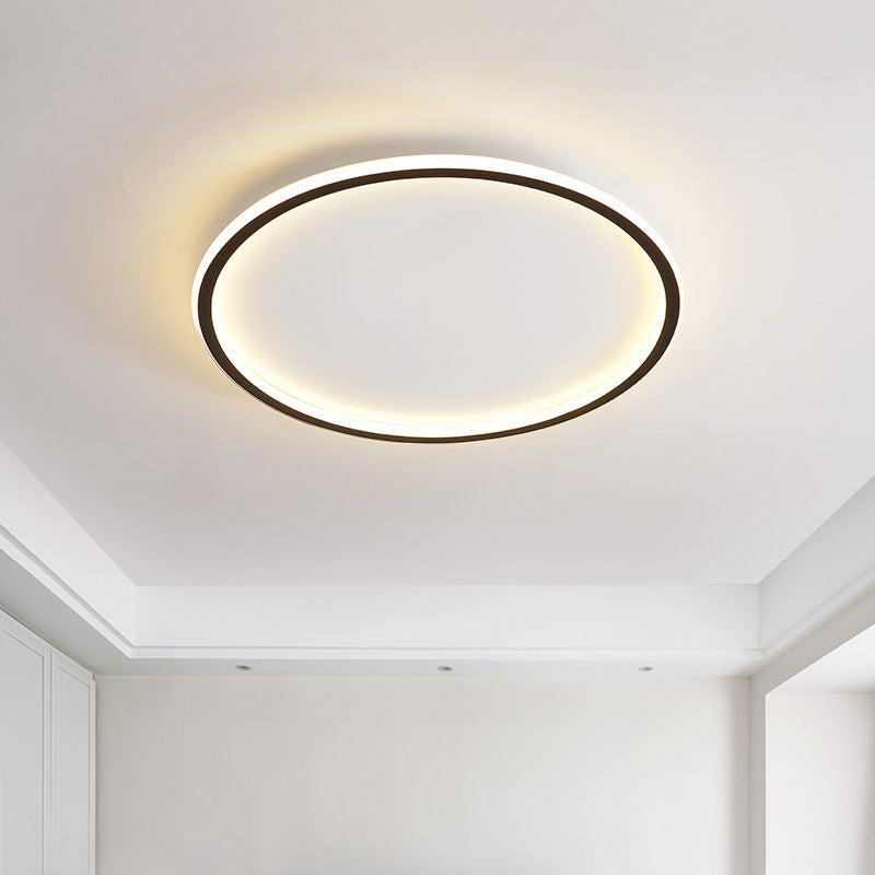 Modern Circle Ceiling Lighting Metal LED Ceiling Mount Light Fixture for Bedroom