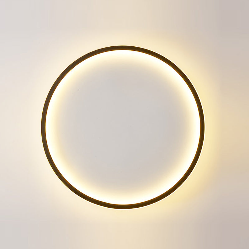 Modern Circle Ceiling Lighting Metal LED Ceiling Mount Light Fixture for Bedroom
