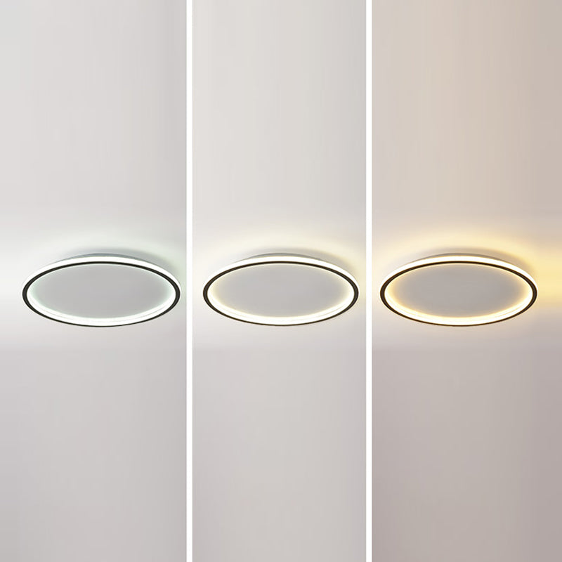 Modern Circle Ceiling Lighting Metal LED Ceiling Mount Light Fixture for Bedroom
