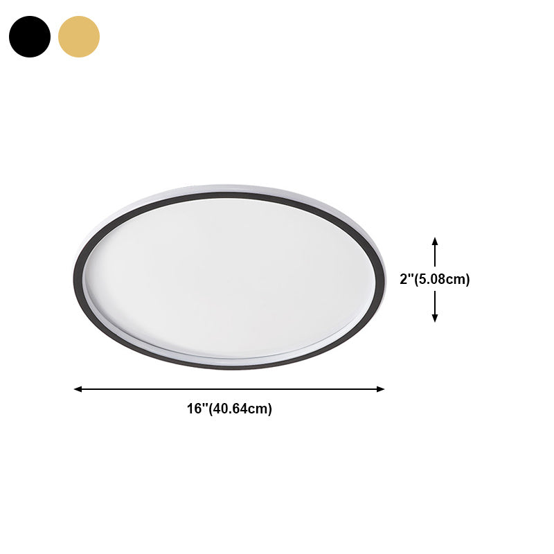 Modern Circle Ceiling Lighting Metal LED Ceiling Mount Light Fixture for Bedroom