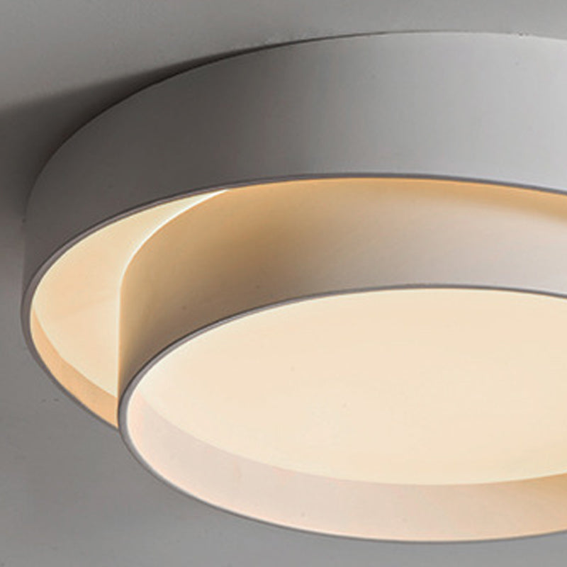 Metal Round Flush Mount Ceiling Light Nordic LED Flush Mount Lighting for Bedroom