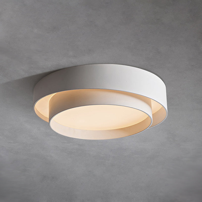 Metal Round Flush Mount Ceiling Light Nordic LED Flush Mount Lighting for Bedroom