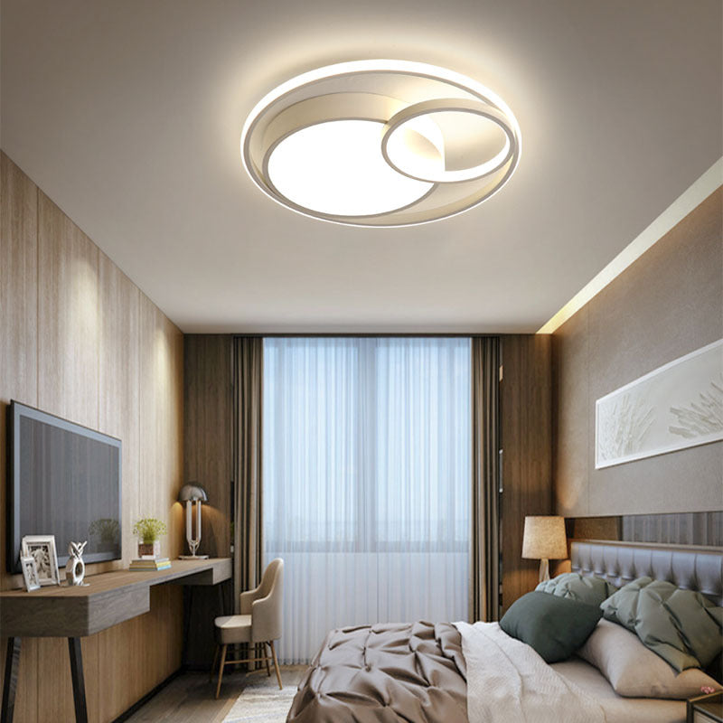 Circulaire en métal proche de l'éclairage de plafond Éclairage de plafond LED moderne pour chambre à coucher